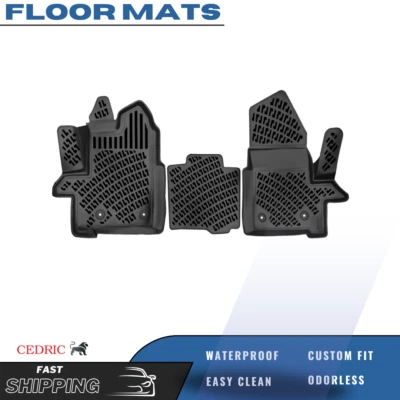 Car Floor Mats Liner Fits Ford Transit Minibus 2020-2022 Rubber TPE All-Weather - Image 1 of 4