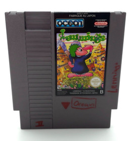 Lemmings Nintendo NES Cartridge