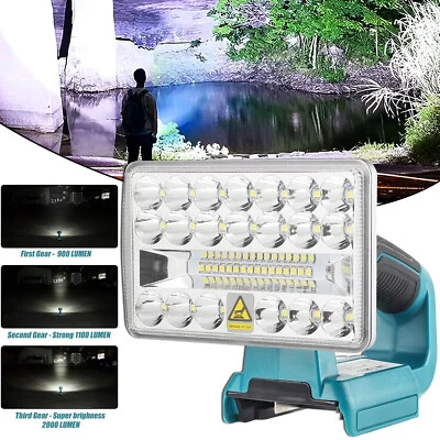 18W Baustellen-Taschenlampe für Makita Akku LED Arbeitslicht Handscheinwerfer - Bild 1 von 4