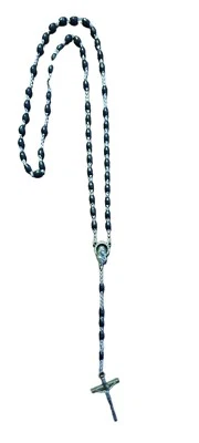 黑珍珠串珠玫瑰经意大利银色 — 第 1/4 张图片