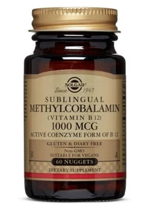 Solgar Methylcobalamin (Vitamin B12) 1000 mcg 60 Nugget - Picture 1 of 1