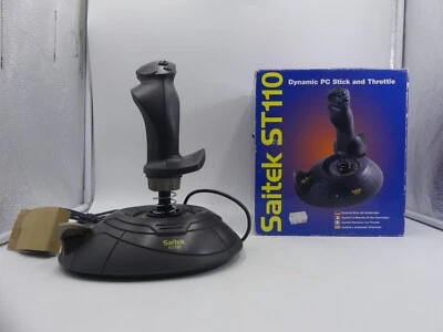 Saitek ST110 Dynamic Stick & Throttle Joystick 15 Pin PC - Image 1 of 4