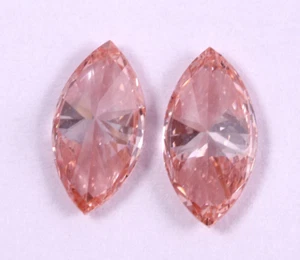 Diamante CVD coltivato in laboratorio rosa chiaro taglio marquise 0,91 ct per gioielli moda. - Foto 1 di 9