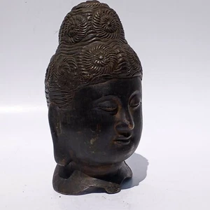 Vintage Goddess Guan Yin Head Buddhist Statue. Asian Art deco - Picture 1 of 12