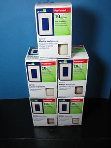 NEW 50 Leviton Prefered Almond Wallplate Cover 80401-AMP Screw Cover - Picture 1 of 6
