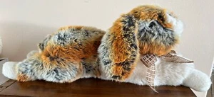 Walmart Calico Colored Plush/Stuffed Rabbit~Lying Down~20” - Picture 1 of 5