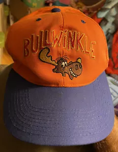 Bullwinkle Mens Orange Embroidered Snapback Hat Size All Vintage 1993 MCA ๐จ๐ฆ - Picture 1 of 8