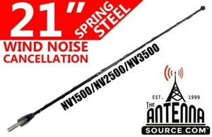 21" Black Spring Stainless AM/FM Antenna Fits: 19-21 Nissan NV1500/NV2500/NV3500 - Bild 1 von 12