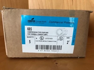 Cooper Crouse Hinds 665 EMT 2" Druckkupplung 5 Stück - Bild 1 von 4