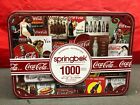 Springbok 1000 elementów puzzle dla dorosłych: blaszane znaki Coca-Cola z pojemnikiem cynowym NOWE