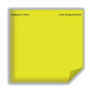 Gelbgold 21 Karat lose Blattgold - 25 Blatt 8 x 8 cm 100 % Deutsche Qualität - Bild 1 von 1