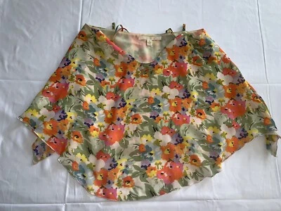 Blusa JENNY HAN CORREA DE ESPAGUETI TOP floral forrada pequeña menta flores hermosa Foto 1 de 3