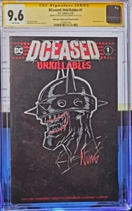 DCEASED UNKILLABLES #1 Blank Eddie Nunez Batman che ride schizzo CGC ss 9.6 - Foto 1 di 2