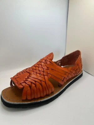 Men’s Mexican Leather Huarache Sandals – Pachuco Size 10 | Huaraches de Piel | - Image 1 of 4