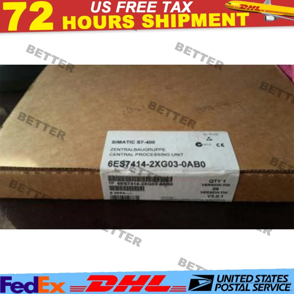 New Siemens SIMATIC S7-400 CPU 414-2 6ES7414-2XG03-0AB0 6ES7 414-2XG03-0AB0 - Image 1 of 1