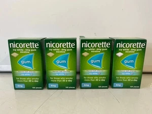 NICORETTE KAUGUMMI EISWEISSER GESCHMACK 210 STÜCK 4MG VERFALL NOVEMBER 2027 NEU - Bild 1 von 20