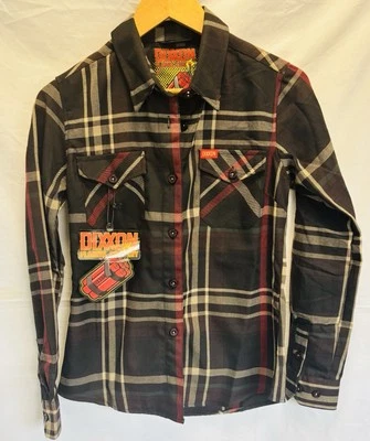 Camisa polo abotonada a cuadros DIXXON Flannel Company Haymarket talla pequeña NUEVA Foto 1 de 4