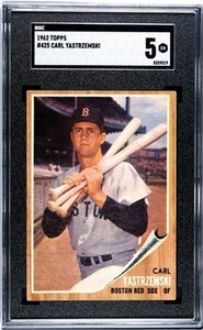 1962 Topps - Carl Yastrzemski #425 BOSTON RED SOX - EXCELLENT CONDITION SGC 5 - Picture 1 of 2