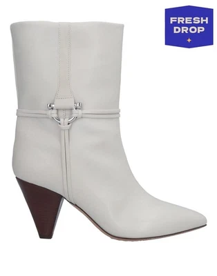 RRP €1080 ISABEL MARANT Lilet Leather Ankle Boots US6 EU36 UK3 Made in Italy - Image 1 of 4