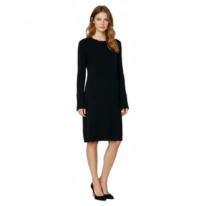 Jaeger Ladies Black Knit Dress – Size Small – Long Sleeve – Excellent Condition - Picture 1 of 3