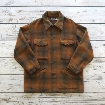 Vintage Pendleton Plaid Wool Flannel Jacket Made in USA - Image 1 of 4