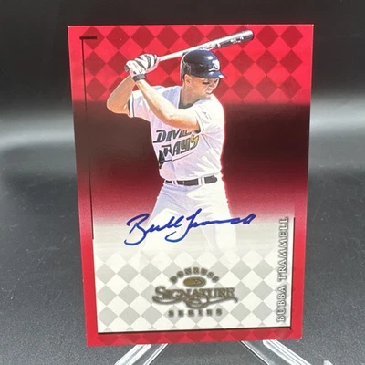 Bubba Trammell 1998 Donruss Signature Series Auténtico En Tarjeta Autógrafo Automático Foto 1 de 4