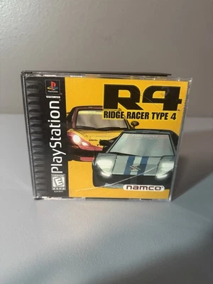 R4 Ridge Racer Type 4 Complete CIB W/ Bonus Disc Sony PlayStation Original - Image 1 of 4