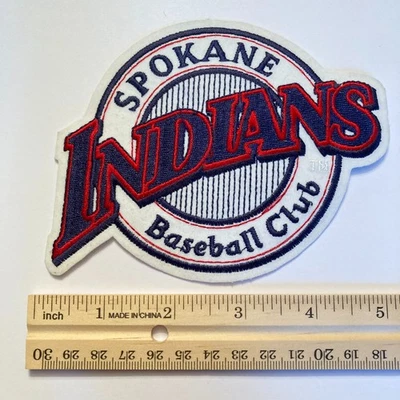 SPOKANE INDIANS Vintage MiLB Official Embroidered Iron-On Jersey Logo Patch - Image 1 of 3