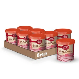 Betty Crocker Rich and Creamy Cherry Frosting, Gluten Free, 16 Oz (Pack of 8) - Picture 1 of 6