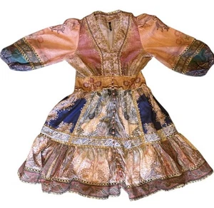Golden Days Paris Boho Hippie Festival Kleid Gr. M Mehrfarbig Länge 34 - Bild 1 von 12