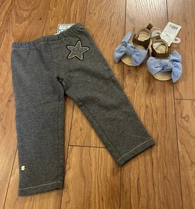 NWT Cat & Jack Baby Girl Chambray BowSandals 6-9 Months + Bob der Bar 9-12 mos - Picture 1 of 14