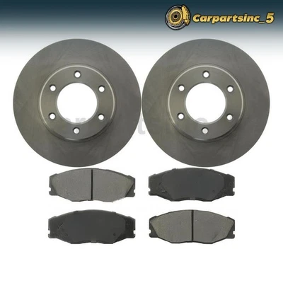 Rotor de freno Pastilla de freno delantera 3 piezas para Toyota T100 2,7 L 1994 1995 1996 1997 1998 Foto 1 de 4