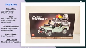 LEGO Icons Land Rover Classic Defender 90 Modellauto Bauset, 10317 - Bild 1 von 11