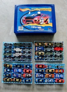 Vtg. 2001 Hot Wheels 48 Car Carrying Case Tara Toy Co. w/29 Hot wheels ,19 other - Picture 1 of 11