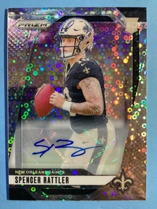 Spencer Rattler 2024 Panini Prizm No Huddle Silver Rookie (RC) Auto #388 Saints - Picture 1 of 2