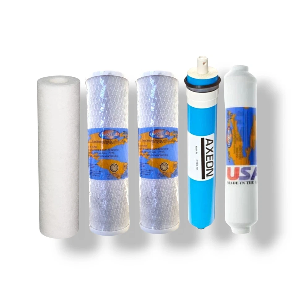 Complete Proline Plus RO Filter Replacement Kit - 50 GPD Membrane for Pure Water - Image 1 of 1