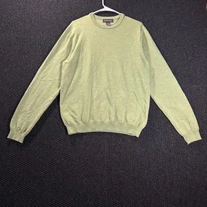 Brooks Brothers Light Green Merino Wool Crew Neck Casual Sweater Mens Medium - Picture 1 of 7