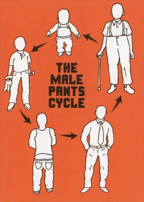 Recycled Paper Greetings Male Pants Cycle Funny / Humorous Father's Day Card - Image 1 of 2