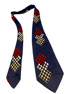 Vintage 1940s Tie Men's Neck Ties Swing Neckties 1930s BLUE Wide Rayon 50X4" - Picture 1 of 7