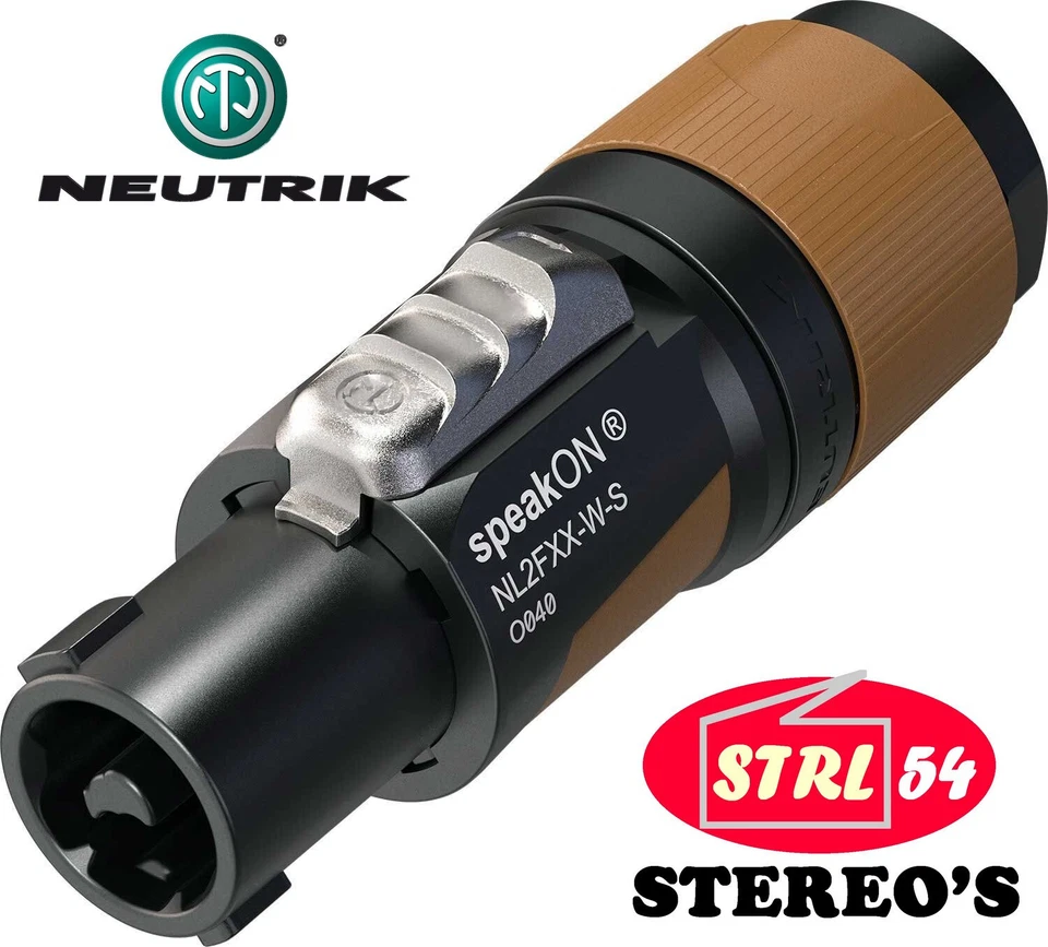 Neutrik Speakon Male 2 Poles NL2FXX-W-S Speaker Connector Plug IEC 61984