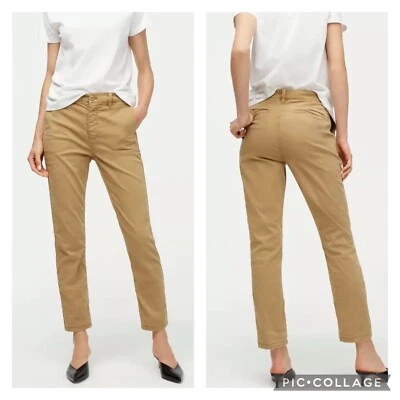 J Crew Khaki Slim Broken In Boyfriend Pants Size 27 Petite - Image 1 of 4