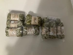 Loom 9 Skin Lot Of Silk And Cotton Blend Yarn  - Picture 1 of 6