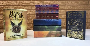 Lot of 9, Harry Potter Chapter Books J.K. Rowling Complete 7 + 2 BONUS = 9 BOOKS - Picture 1 of 7
