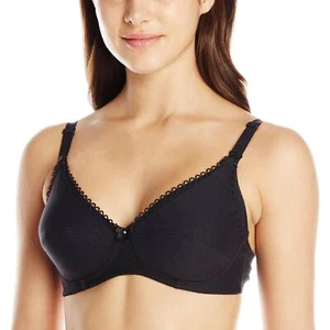 Naturana Women's Soft Cup Cotton Maternity Bra, Black 40D - Picture 1 of 3