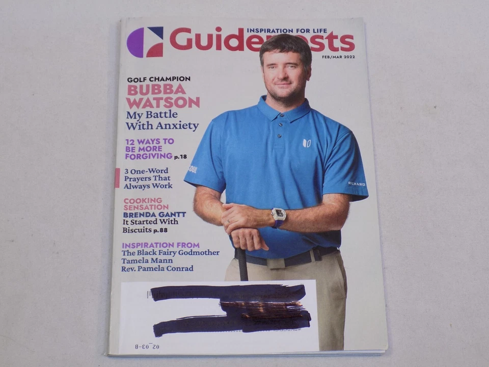 Guideposts Magazine Feb March 2022 Issue Bubba Watson Brenda Gantt Tamela Mann + - Image 1 of 1