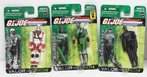 Lot of 3 NEW 2004 G.I. Joe Valor vs Venom Storm Shadow Snake Eyes Ka - Picture 1 of 7