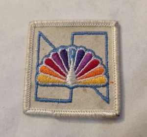 Patch logo pavone NBC National Broadcasting Company vintage - Foto 1 di 2
