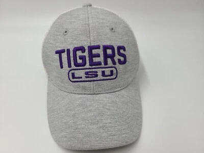 LSU Tigers Top of the World Mesh Trucker Snapback Hat Cap Men NCAA Gray White - Image 1 of 4