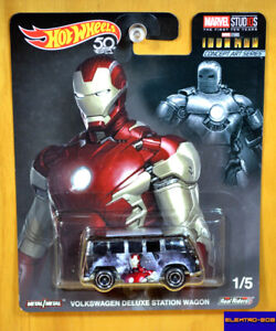 Hot Wheels VW Deluxe Bus Kombi [Iron Man] Marvel - New/Sealed/VHTF [E-808]