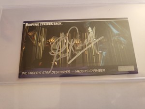 STAR WARS EMPEROR PALPATINE CLIVE REVILL AUTOGRAPHED TOPPS WIDEVISION RARE 